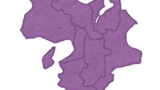 近畿地方の地図のイラスト