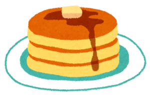 ホットケーキ・パンケーキのイラスト